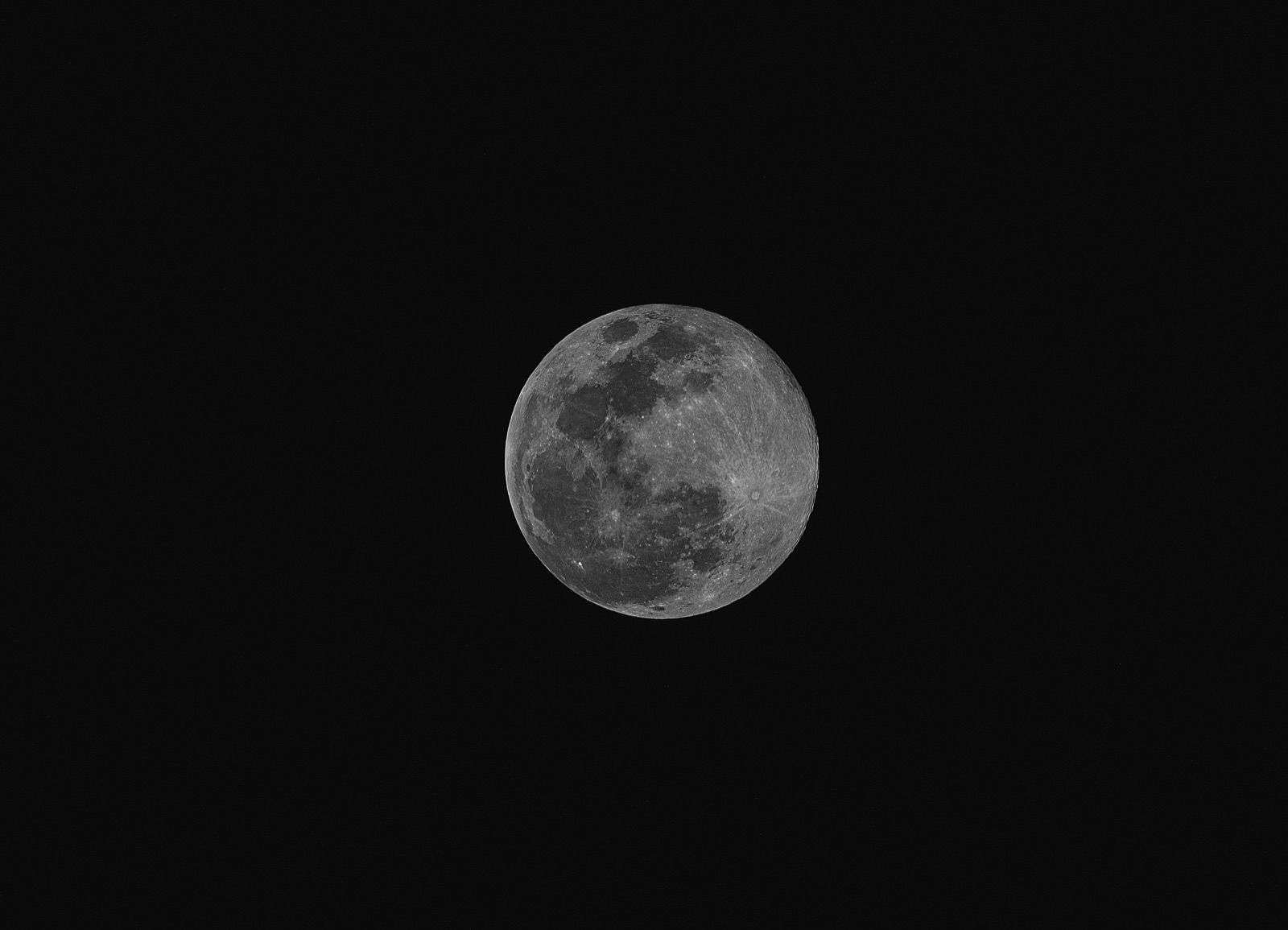 Full Moon against a Black Sky, Tampa, Florida — fine art print